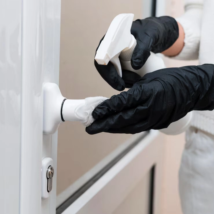 Disinfecting Door Handles and Entry Points